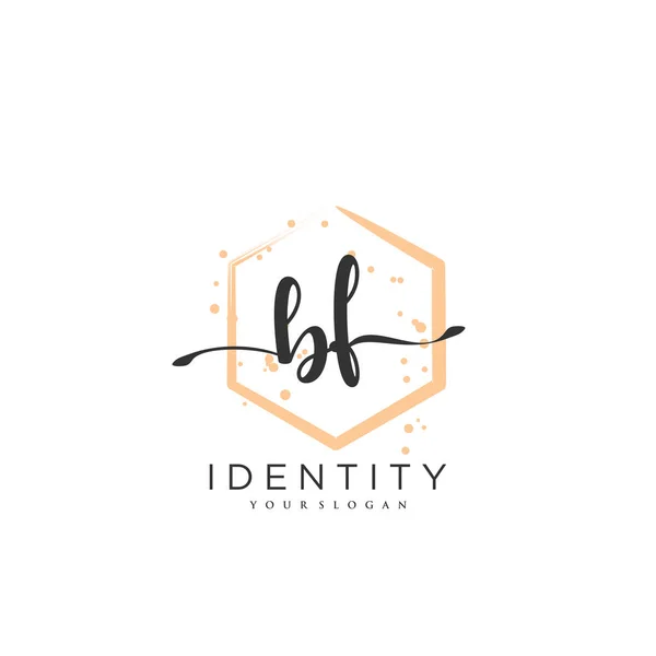 Handwriting Logo Vector Art Initial Signature Wedding Fashion Jewerly Boutique — Archivo Imágenes Vectoriales