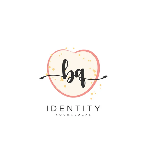 Handwriting Logo Vector Art Initial Signature Wedding Fashion Jewerly Boutique — Stock Vector