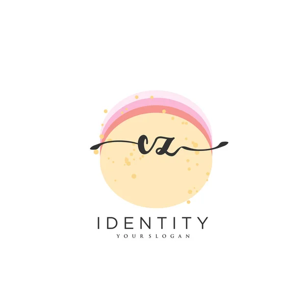 Handwriting Logo Vector Art Initial Signature Wedding Fashion Jewerly Boutique — Stock vektor