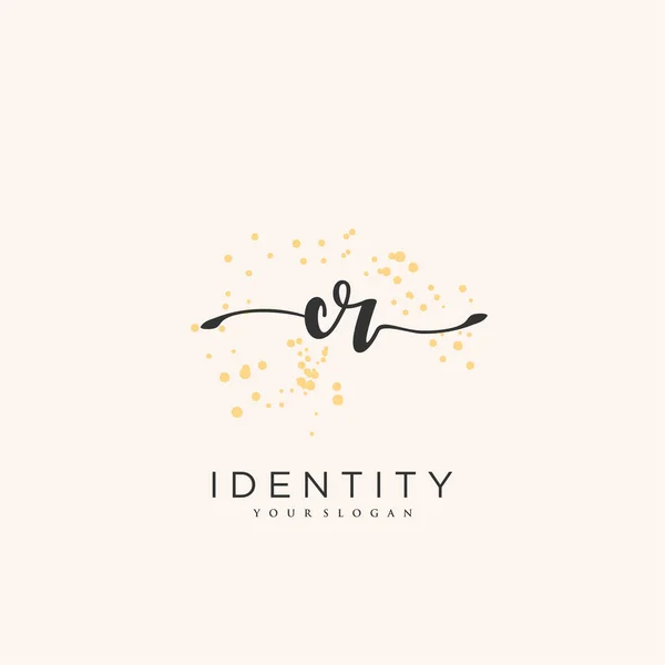 Handwriting Logo Vector Art Initial Signature Wedding Fashion Jewerly Boutique — Stockvektor