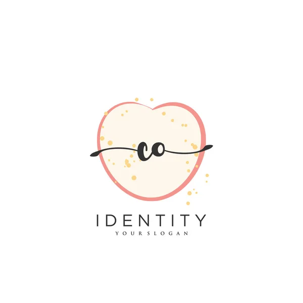 Handwriting Logo Vector Art Initial Signature Wedding Fashion Jewerly Boutique — Stock vektor