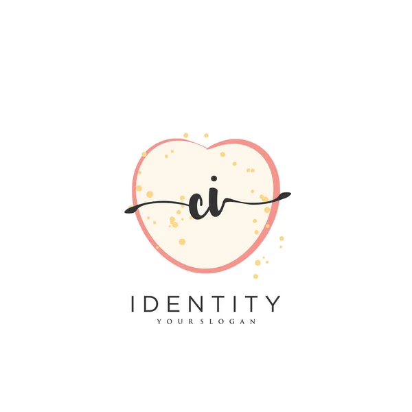 Handwriting Logo Vector Art Initial Signature Wedding Fashion Jewerly Boutique — Stock vektor