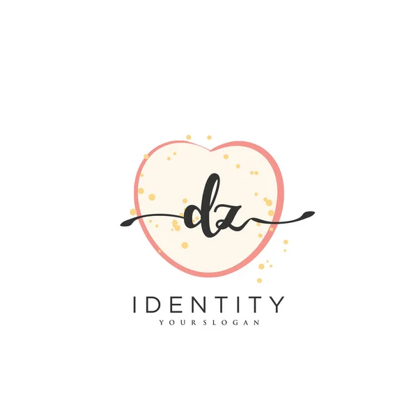 Handwriting Logo Vector Art Initial Signature Wedding Fashion Jewerly Boutique — Stockvektor