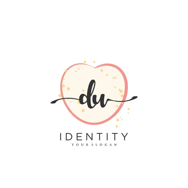 Handwriting Logo Vector Art Initial Signature Wedding Fashion Jewerly Boutique — Stock Vector