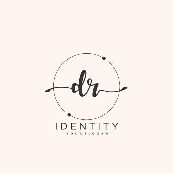 Handwriting Logo Vector Art Initial Signature Wedding Fashion Jewerly Boutique — Vetor de Stock