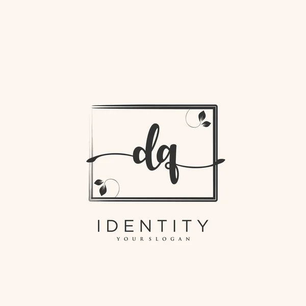 Handwriting Logo Vector Art Initial Signature Wedding Fashion Jewerly Boutique — Stockvektor