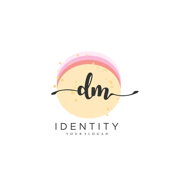 Handwriting Logo Vector Art Initial Signature Wedding Fashion Jewerly Boutique — Vetor de Stock