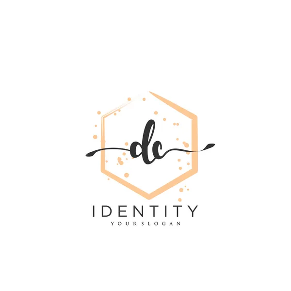 Handwriting Logo Vector Art Initial Signature Wedding Fashion Jewerly Boutique — Stockvektor