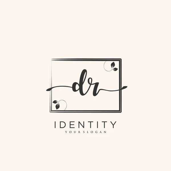 Handwriting Logo Vector Art Initial Signature Wedding Fashion Jewerly Boutique — Stockvektor