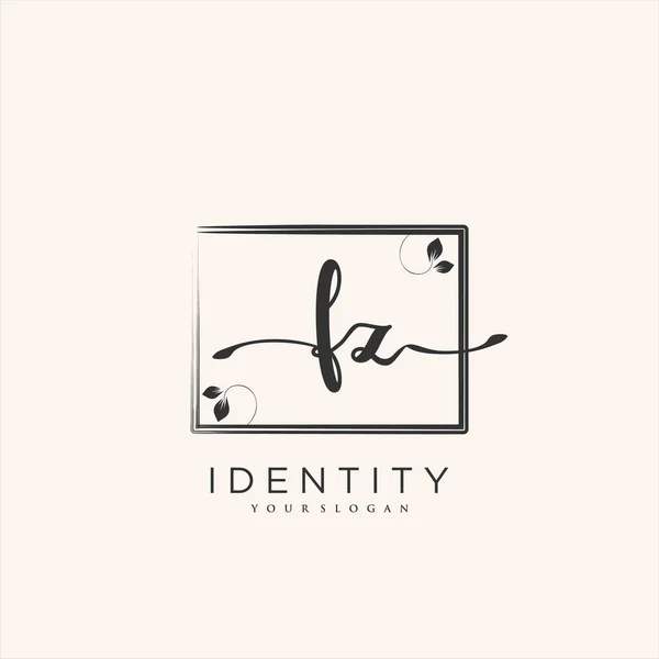 Handwriting Logo Vector Art Initial Signature Wedding Fashion Jewerly Boutique — Stockvektor