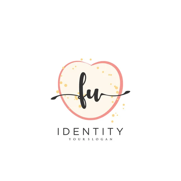 Handwriting Logo Vector Art Initial Signature Wedding Fashion Jewerly Boutique — Stock Vector