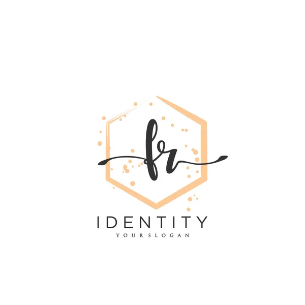 Handwriting Logo Vector Art Initial Signature Wedding Fashion Jewerly Boutique — Stockvektor