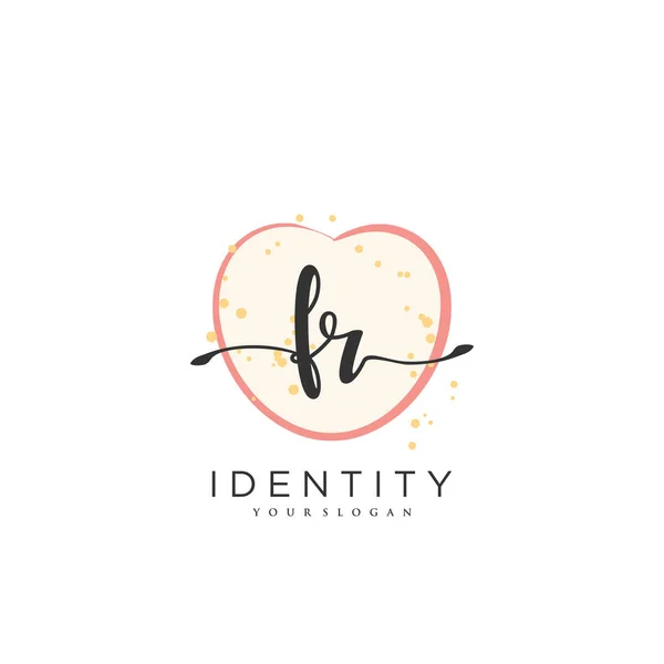 Handwriting Logo Vector Art Initial Signature Wedding Fashion Jewerly Boutique — Archivo Imágenes Vectoriales