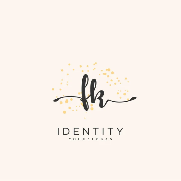 Handwriting Logo Vector Art Initial Signature Wedding Fashion Jewerly Boutique — Stock Vector