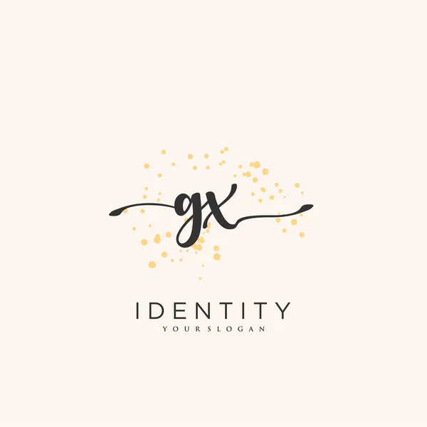 Handwriting Logo Vector Art Initial Signature Wedding Fashion Jewerly Boutique — Stock Vector