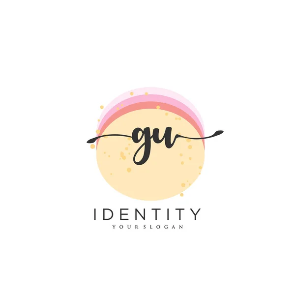 Handwriting Logo Vector Art Initial Signature Wedding Fashion Jewerly Boutique — Archivo Imágenes Vectoriales