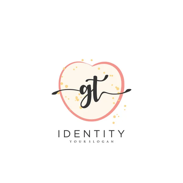 Handwriting Λογότυπο Διάνυσμα Τέχνης Της Αρχικής Υπογραφής Γάμου Μόδας Jewerly — Διανυσματικό Αρχείο