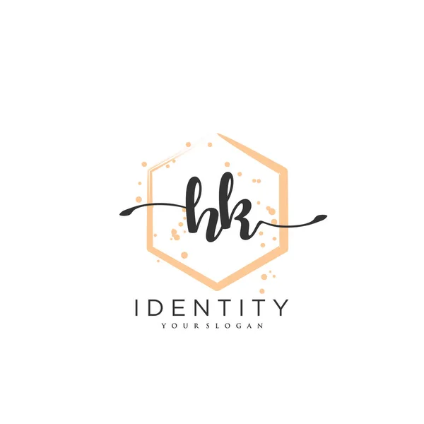 Handwriting Logo Vector Art Initial Signature Wedding Fashion Jewerly Boutique — Vector de stock