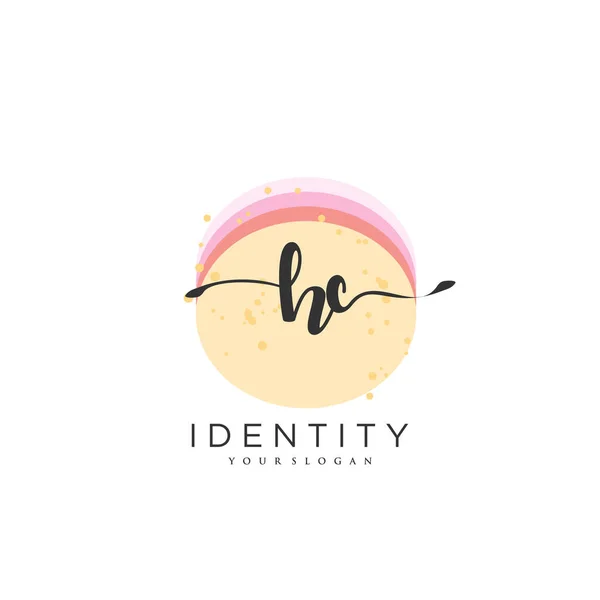 Handwriting Logo Vector Art Initial Signature Wedding Fashion Jewerly Boutique — Vector de stock