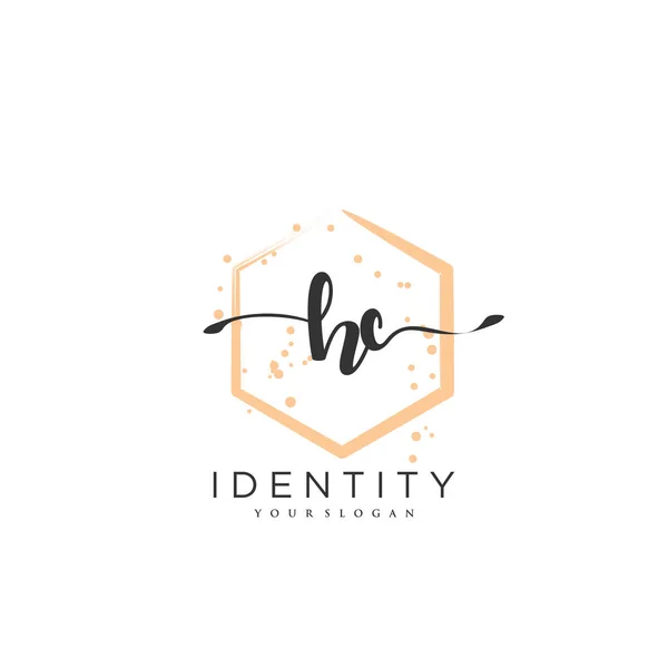 Handwriting Logo Vector Art Initial Signature Wedding Fashion Jewerly Boutique — Vector de stock