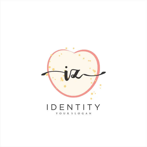 Handwriting Logo Vector Art Initial Signature Wedding Fashion Jewerly Boutique — Stock Vector