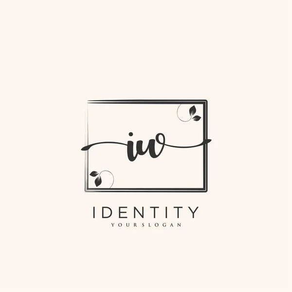 Handwriting Logo Vector Art Initial Signature Wedding Fashion Jewerly Boutique — 图库矢量图片