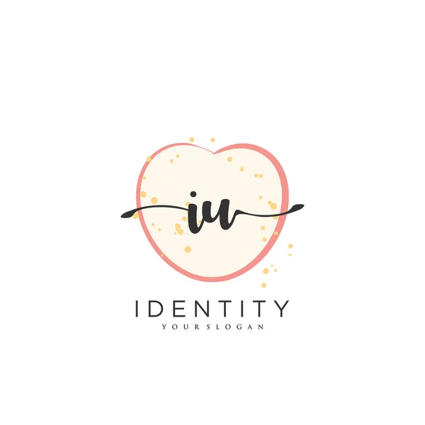 Handwriting Logo Vector Art Initial Signature Wedding Fashion Jewerly Boutique — Archivo Imágenes Vectoriales