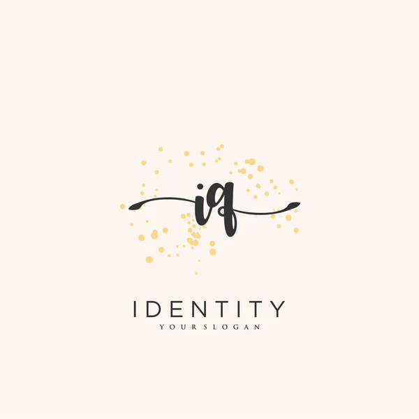 Handwriting Logo Vector Art Initial Signature Wedding Fashion Jewerly Boutique —  Vetores de Stock