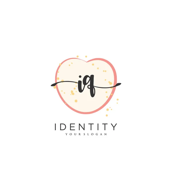 Handwriting Logo Vector Art Initial Signature Wedding Fashion Jewerly Boutique — Vetor de Stock