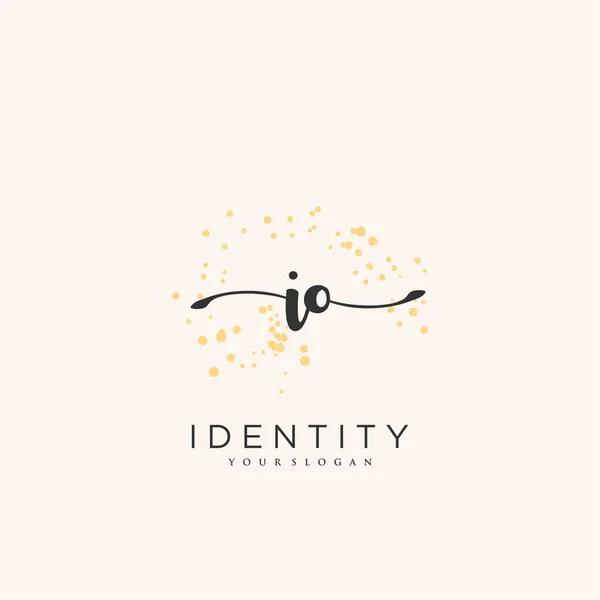 Handwriting Logo Vector Art Initial Signature Wedding Fashion Jewerly Boutique — Stockvektor