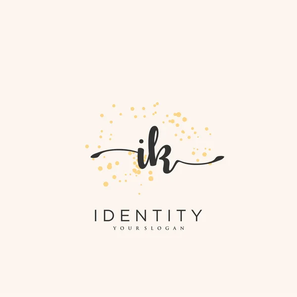 Handwriting Logo Vector Art Initial Signature Wedding Fashion Jewerly Boutique — Vetor de Stock