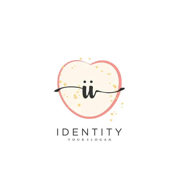 Handwriting Logo Vector Art Initial Signature Wedding Fashion Jewerly Boutique — Stock vektor