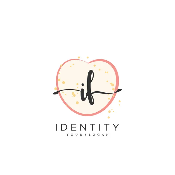 Handwriting Logo Vector Art Initial Signature Wedding Fashion Jewerly Boutique — Stockvektor