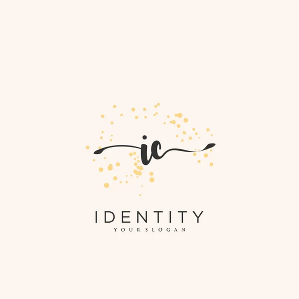 Handwriting Logo Vector Art Initial Signature Wedding Fashion Jewerly Boutique — Stockvektor