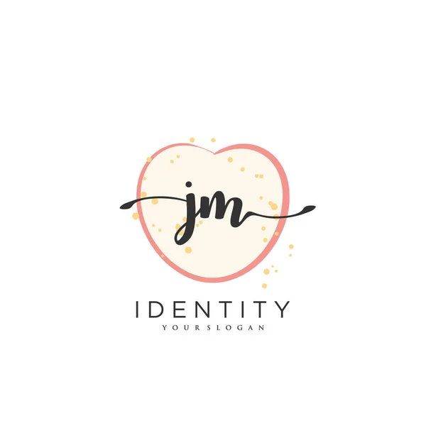 Handwriting Logo Vector Art Initial Signature Wedding Fashion Jewerly Boutique — Vector de stock