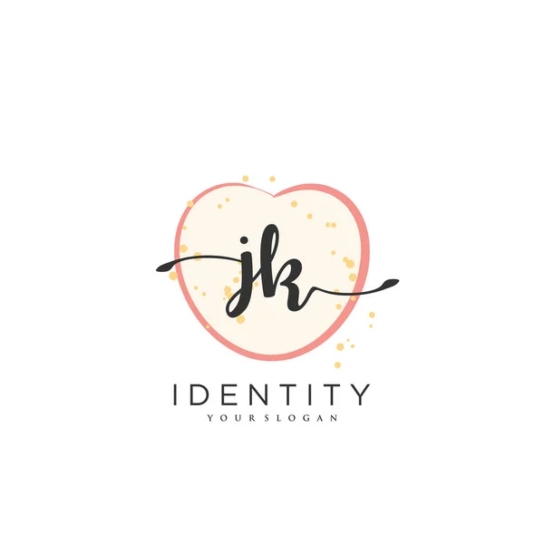 Handwriting Logo Vector Art Initial Signature Wedding Fashion Jewerly Boutique — Stock Vector