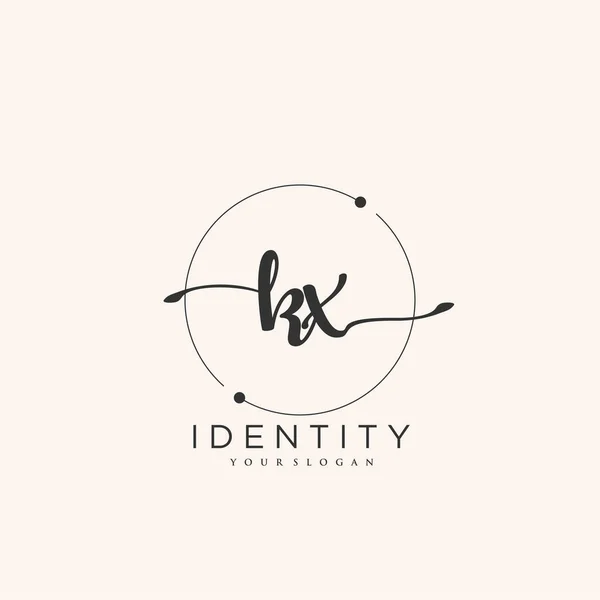 Handwriting Logo Vector Art Initial Signature Wedding Fashion Jewerly Boutique — Stockvektor