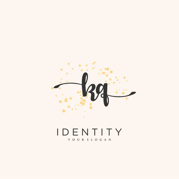 Handwriting Logo Vector Art Initial Signature Wedding Fashion Jewerly Boutique — Stockvektor