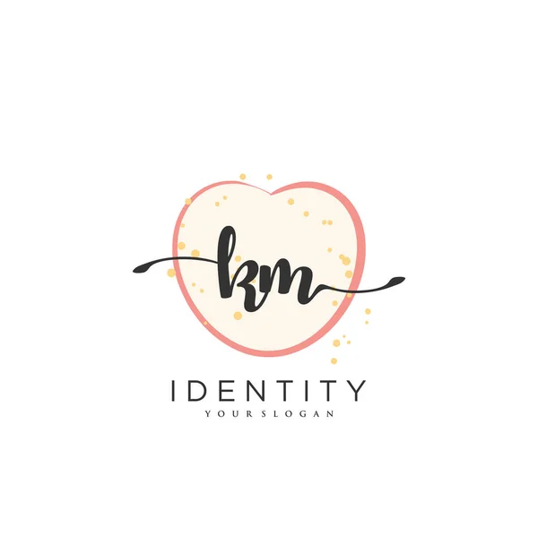 Handwriting Logo Vector Art Initial Signature Wedding Fashion Jewerly Boutique — Vector de stock