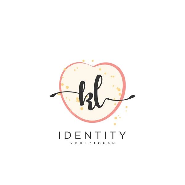 Handwriting Logo Vector Art Initial Signature Wedding Fashion Jewerly Boutique — Vetor de Stock