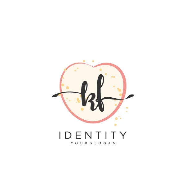 Handwriting Logo Vector Art Initial Signature Wedding Fashion Jewerly Boutique — Vetor de Stock