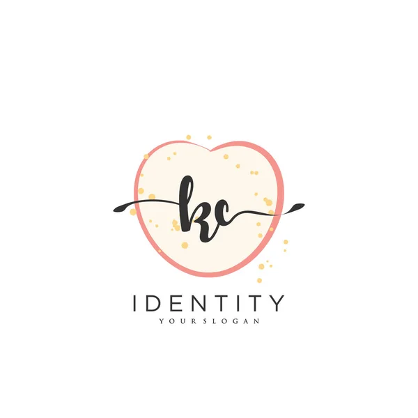 Handwriting Logo Vector Art Initial Signature Wedding Fashion Jewerly Boutique — Vetor de Stock