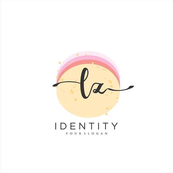 Handwriting Logo Vector Art Initial Signature Wedding Fashion Jewerly Boutique — Vetor de Stock