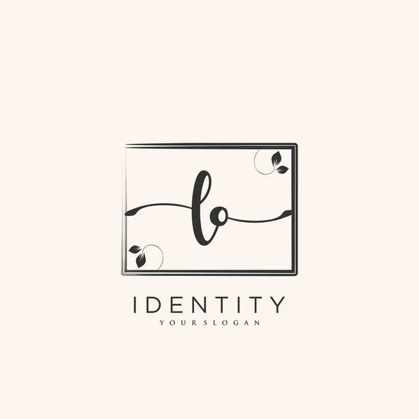 Handwriting Lologo Vector Art First Signature Wedding Fashion Jewerious Boutique — 스톡 벡터