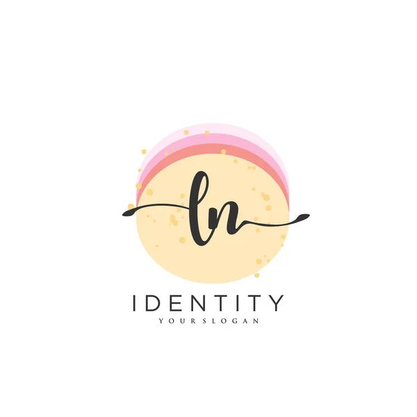 Handwriting Logo Vector Art Initial Signature Wedding Fashion Jewerly Boutique — Archivo Imágenes Vectoriales