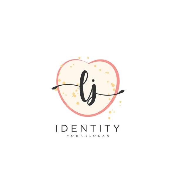 Handwriting Logo Vector Art Initial Signature Wedding Fashion Jewerly Boutique — Stockvektor