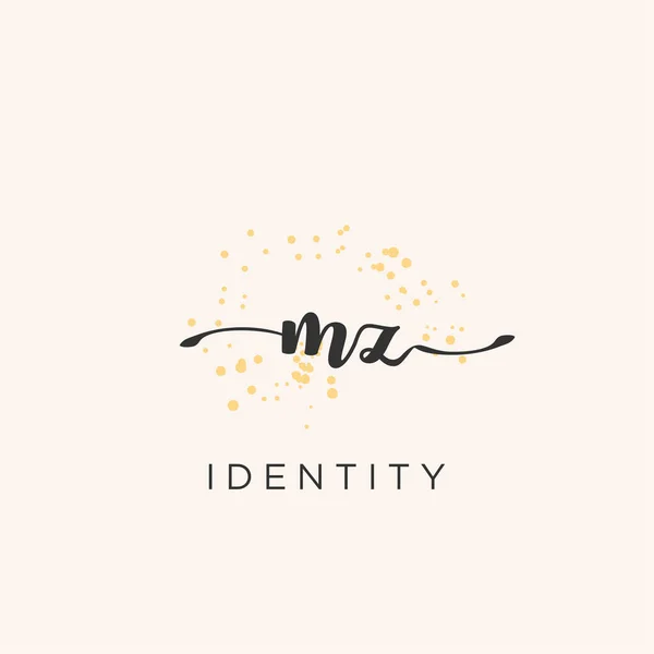 Handwriting Logo Vector Art Initial Signature Wedding Fashion Jewerly Boutique — 图库矢量图片