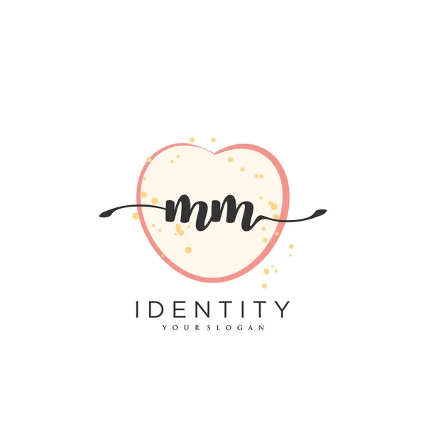 Handwriting Logo Vector Art Initial Signature Wedding Fashion Jewerly Boutique — Vector de stock