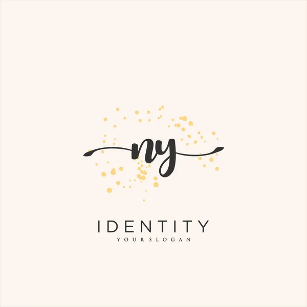 Handwriting Logo Vector Art Initial Signature Wedding Fashion Jewerly Boutique — Vector de stock