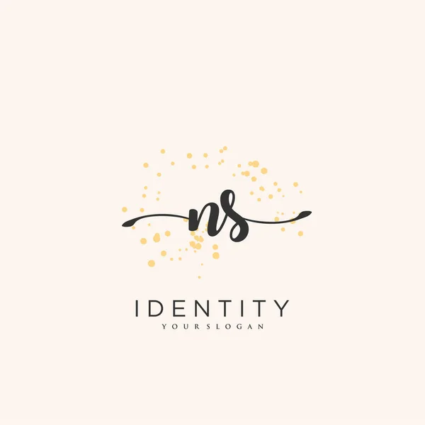 Handwriting Logo Vector Art Initial Signature Wedding Fashion Jewerly Boutique — Stockvektor